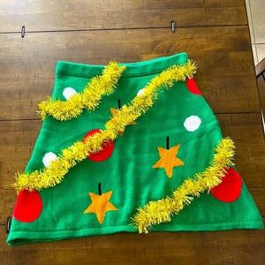 Holiday festive skirt